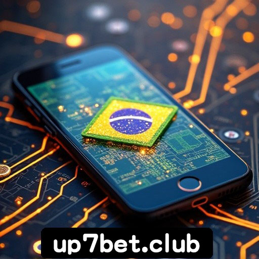 Tela inicial do app up7bet no smartphone